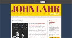 Desktop Screenshot of johnlahr.com