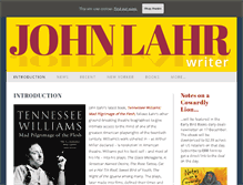 Tablet Screenshot of johnlahr.com
